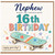 16th Birthday Card for Nephew, Have an Excellent 16th Birthday Skateboard Design