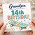 Grandson 14th Birthday Card