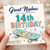Great Nephew 14th Birthday Card, Skateboard Birthday Card for Nephew