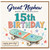Great Nephew 15th Birthday Card, Skateboard Design
