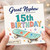 Great Nephew 15th Birthday Card, Skateboard Design