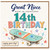14th Birthday Card for Great Niece, Skateboard Design