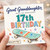 Great Granddaughter 17th Birthday Card with Skateboard Design