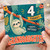 Granddaughter 4th Birthday Card, Cute Sloth Happy Birthday Today Card