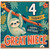 4th Birthday Card for Great Niece, Cute Sloth Happy Birthday Card