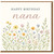 Nana Birthday Card - Happy Birthday Nana Floral Wildflower Meadow Design, Pastel Botanical Illustration, Elegant Grandmother Card