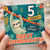 Great Granddaughter 5th Birthday Card, Cute Sloth 5 Today Happy Birthday Card