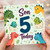 Son 5th Birthday Card, Cute Dinosaur Birthday Card for Son