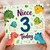 3rd Birthday Card for Niece, Cute Dinosaur Birthday Card
