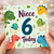 Niece 6th Birthday Card, Cute Dinosaur Birthday Card