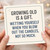 Funny Birthday Card - Growing Old Is a Gift, Wetting Yourself When You Blow Out the Candles - Cheeky Typographic Humour for Friends