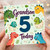 Grandson 5th Birthday Card, Cute Dinosaur Birthday Card