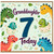 Granddaughter 7th Birthday Card, Dinosaur Card for Granddaughter, 7 Today