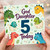 God Daughter 5th Birthday Card, Cute Dinosaur 5 Today Card