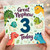 Great Nephew 3rd Birthday Card, Cute Dinosaur Birthday Card
