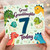 Great Granddaughter 7th Birthday Card, Dinosaur Birthday Card