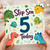 Step Son 5th Birthday Card, Cute Dinosaur Birthday Card