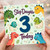 Step Daughter 3rd Birthday Card, Dinosaur Theme