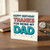 Dad Birthday Card - Happy Birthday, Thanks for Being My Dad - Bold Colour Typography with Confetti - From Son or Daughter