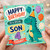 4th Birthday Card for Son, Dinosaur Happy Birthday to a Special Son 4 Today