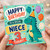 3rd Birthday Card for Niece, Cute Dinosaur Birthday Card