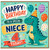 Niece 4th Birthday Card, Dinosaur Birthday Card for 4 Year Old
