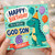 6th Birthday Card for God Son, Cute Dinosaur Birthday Card