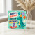 7th Birthday Card for God Daughter, Cute Dinosaur Happy Birthday Card