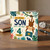 Son 4th Birthday Card, To a Special Son Happy Birthday 4 Today Monkey Jungle Card