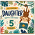 5th Birthday Card for Daughter, Cute Monkey Jungle Birthday Card
