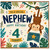 Nephew 4th Birthday Card, To a Special Nephew Happy Birthday Monkey Card