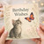 Cute Kitten and Butterfly Birthday Card - 'Birthday Wishes' Cat Lover Card, Sweet Illustration for Children, Friends or Anyone Who Loves Cats