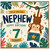 7th Birthday Card for Nephew, Special Nephew Happy Birthday Card, 7 Today Monkey Jungle Design