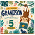 5th Birthday Card for Grandson, Cute Monkey Jungle Birthday Card