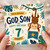God Son 7th Birthday Card, Special Monkey Jungle Birthday Card