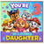 3rd Birthday Card for Daughter, Paw Patrol Style Special Daughter Birthday Card