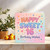 Sweet 16 Birthday Card - Happy Sweet 16 Birthday Wishes - Cute Pastel Rainbow Design - 145mm x 145mm Square Greeting Card, Includes Kraft Envelope