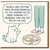 Funny Cat Wants You to Get Rid of the Dog Birthday Card - Humorous Pet Lovers Cartoon, Cat vs Dog Joke for Friends, Family, Him or Her
