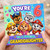 Granddaughter 6th Birthday Card, Cute Cartoon Puppies Special Birthday Card
