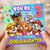 God Daughter 3rd Birthday Card, Cute Character Birthday Card