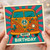Hippy Birthday Card - Retro Camper Van with Peace Sign and Flowers, Psychedelic 60s Funny Birthday Card for Friends & Family