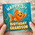 3rd Birthday Grandson Card, Happy Birthday Grandson Card, Cute Underwater Goldfish Birthday Card