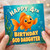God Daughter 4th Birthday Card, Happy Birthday Goldfish Underwater Design