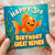 3rd Birthday Card for Great Nephew, Happy Birthday Goldfish Under the Sea Card