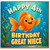 Great Niece 4th Birthday Card, Happy Birthday Under the Sea Goldfish Design