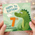 7th Birthday Card for Granddaughter, Happy 7th Birthday Dinosaur Card