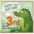 3rd Birthday Card for Great Grandson, Cute Dinosaur Birthday Card