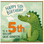 Great Grandson 5th Birthday Card, Happy 5th Birthday Dinosaur Card