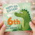 6th Birthday Card for Great Grandson, Cute Dinosaur Birthday Card