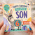 Son 6th Birthday Card, Happy Birthday to a Special Son 6 Today, Cute Donkey Birthday Card